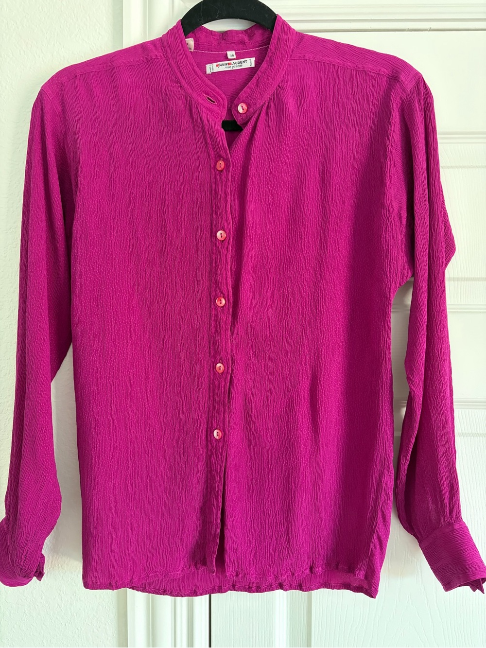 Saint Laurent Vintage Fuschia Blouse